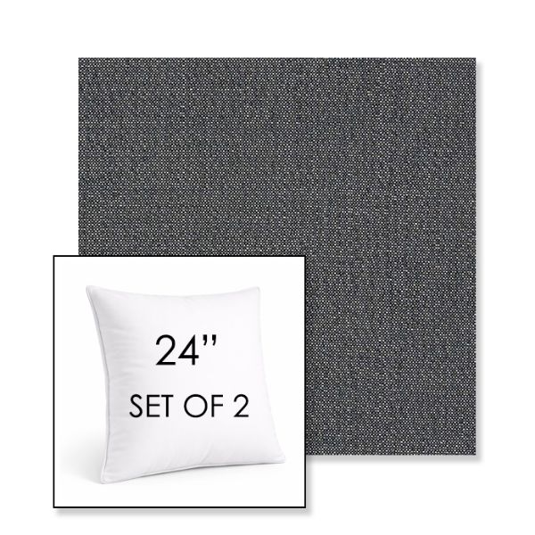 Picture of Savane Tornado | Set of 2 | Sunbrella 24" Square Outdoor Throw Pillows with Premium Inserts