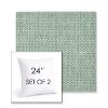 Picture of Tailored Spa | Set of 2 | Sunbrella 24" Square Outdoor Throw Pillows with Premium Inserts
