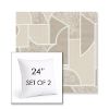 Picture of Territory Alum | Set of 2 | Sunbrella 24" Square Outdoor Throw Pillows with Premium Inserts