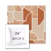 Picture of Territory Turmeric | Set of 2 | Sunbrella 24" Square Outdoor Throw Pillows with Premium Inserts