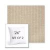 Picture of Ticking Dove | Set of 2 | Sunbrella 24" Square Outdoor Throw Pillows with Premium Inserts