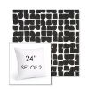 Picture of Toggle Inkblot | Set of 2 | Sunbrella 24" Square Outdoor Throw Pillows with Premium Inserts