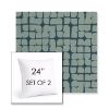 Picture of Toggle Splash | Set of 2 | Sunbrella 24" Square Outdoor Throw Pillows with Premium Inserts