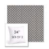Picture of Yardly Hydrangea | Set of 2 | Sunbrella 24" Square Outdoor Throw Pillows with Premium Inserts