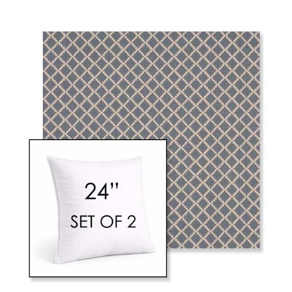 Picture of Yardly Hydrangea | Set of 2 | Sunbrella 24" Square Outdoor Throw Pillows with Premium Inserts