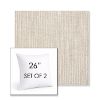 Picture of Adena Sand | Set of 2 | Sunbrella 26" Square Outdoor Throw Pillows with Premium Inserts
