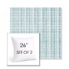 Picture of Benson Lagoon | Set of 2 | Sunbrella 26" Square Outdoor Throw Pillows with Premium Inserts