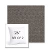Picture of Blend Coal | Set of 2 | Sunbrella 26" Square Outdoor Throw Pillows with Premium Inserts