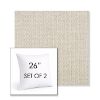 Picture of Blend Linen | Set of 2 | Sunbrella 26" Square Outdoor Throw Pillows with Premium Inserts