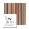 Picture of Brannon Redwood | Set of 2 | Sunbrella 26" Square Outdoor Throw Pillows with Premium Inserts