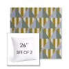 Picture of Buoy Key West | Set of 2 | Sunbrella 26" Square Outdoor Throw Pillows with Premium Inserts