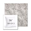 Picture of Calm Graphite | Set of 2 | Sunbrella 26" Square Outdoor Throw Pillows with Premium Inserts