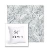 Picture of Calm Laurel | Set of 2 | Sunbrella 26" Square Outdoor Throw Pillows with Premium Inserts