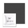 Picture of Canvas Carbon | Set of 2 | Sunbrella 26" Square Outdoor Throw Pillows with Premium Inserts