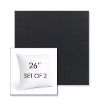 Picture of Canvas Raven Black | Set of 2 | Sunbrella 26" Square Outdoor Throw Pillows with Premium Inserts