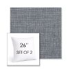 Picture of Cassava Slate | Set of 2 | Sunbrella 26" Square Outdoor Throw Pillows with Premium Inserts
