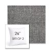 Picture of Chartres Granite | Set of 2 | Sunbrella 26" Square Outdoor Throw Pillows with Premium Inserts