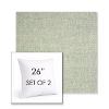 Picture of Chartres Mist | Set of 2 | Sunbrella 26" Square Outdoor Throw Pillows with Premium Inserts