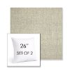 Picture of Chartres Pebble | Set of 2 | Sunbrella 26" Square Outdoor Throw Pillows with Premium Inserts