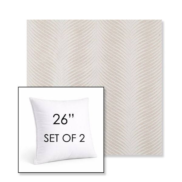 Picture of Clock Out Cloud | Set of 2 | Sunbrella 26" Square Outdoor Throw Pillows with Premium Inserts
