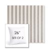 Picture of Costa Nickel | Set of 2 | Sunbrella 26" Square Outdoor Throw Pillows with Premium Inserts