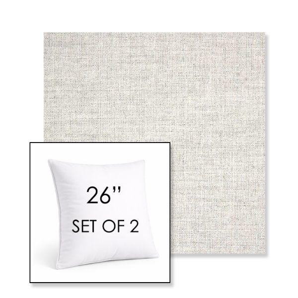 Picture of Crush Cloud | Set of 2 | Sunbrella 26" Square Outdoor Throw Pillows with Premium Inserts