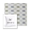 Picture of Dream Mist | Set of 2 | Sunbrella 26" Square Outdoor Throw Pillows with Premium Inserts