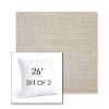 Picture of Echo Ash | Set of 2 | Sunbrella 26" Square Outdoor Throw Pillows with Premium Inserts