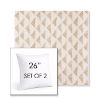 Picture of Etched Angles Cognac | Set of 2 | Sunbrella 26" Square Outdoor Throw Pillows with Premium Inserts