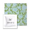 Picture of Floral Song Spring | Set of 2 | Sunbrella 26" Square Outdoor Throw Pillows with Premium Inserts