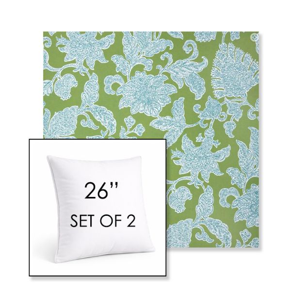 Picture of Floral Song Spring | Set of 2 | Sunbrella 26" Square Outdoor Throw Pillows with Premium Inserts