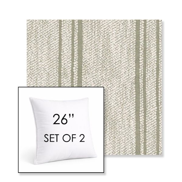 Picture of Harvest Nile | Set of 2 | Sunbrella 26" Square Outdoor Throw Pillows with Premium Inserts