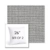 Picture of Kudos Newsprint | Set of 2 | Sunbrella 26" Square Outdoor Throw Pillows with Premium Inserts