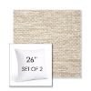 Picture of Litchfield Sand | Set of 2 | Sunbrella 26" Square Outdoor Throw Pillows with Premium Inserts