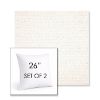 Picture of Litchfield Snow | Set of 2 | Sunbrella 26" Square Outdoor Throw Pillows with Premium Inserts