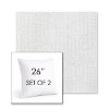 Picture of Momento Snow | Set of 2 | Sunbrella 26" Square Outdoor Throw Pillows with Premium Inserts