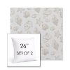 Picture of Nantucket Suntan | Set of 2 | Sunbrella 26" Square Outdoor Throw Pillows with Premium Inserts