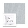Picture of Nova Chambray | Set of 2 | Sunbrella 26" Square Outdoor Throw Pillows with Premium Inserts
