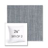 Picture of Nova Denim | Set of 2 | Sunbrella 26" Square Outdoor Throw Pillows with Premium Inserts