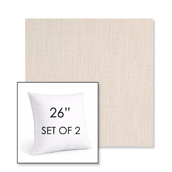 Picture of Nova Glimmer | Set of 2 | Sunbrella 26" Square Outdoor Throw Pillows with Premium Inserts