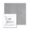 Picture of Posh Graphite | Set of 2 | Sunbrella 26" Square Outdoor Throw Pillows with Premium Inserts