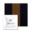 Picture of Rothko Bourbon Blue | Set of 2 | Sunbrella 26" Square Outdoor Throw Pillows with Premium Inserts