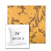 Picture of Sonny Sunshine | Set of 2 | Sunbrella 26" Square Outdoor Throw Pillows with Premium Inserts