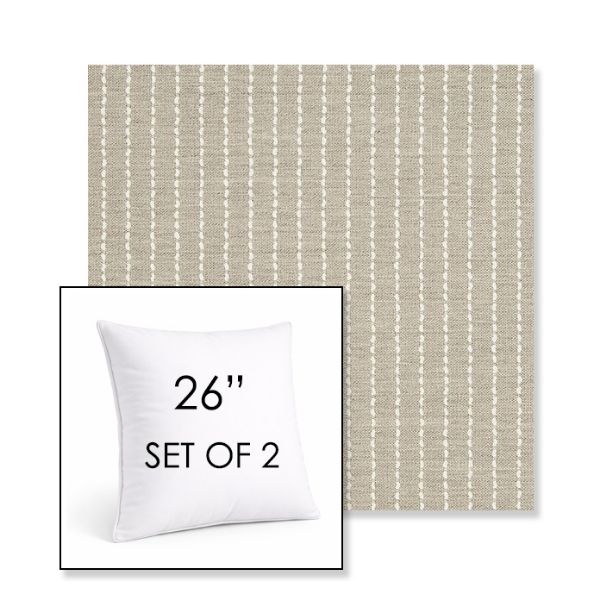 Picture of Trail Dove | Set of 2 | Sunbrella 26" Square Outdoor Throw Pillows with Premium Inserts