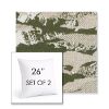 Picture of Yama Tanada | Set of 2 | Sunbrella 26" Square Outdoor Throw Pillows with Premium Inserts