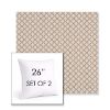 Picture of Yardly Sprig | Set of 2 | Sunbrella 26" Square Outdoor Throw Pillows with Premium Inserts
