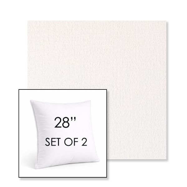 Picture of Abstraction Snow | Set of 2 | Sunbrella 28" Square Outdoor Throw Pillows with Premium Inserts