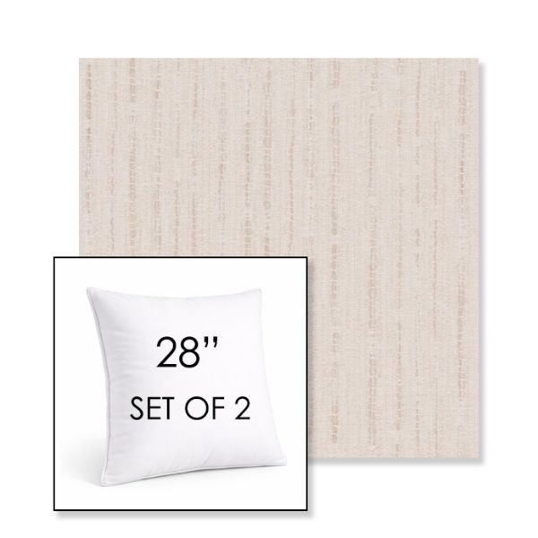 Picture of Abundant Parchment | Set of 2 | Sunbrella 28" Square Outdoor Throw Pillows with Premium Inserts