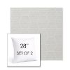 Picture of Amalfi Sand | Set of 2 | Sunbrella 28" Square Outdoor Throw Pillows with Premium Inserts