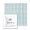 Picture of Benson Lagoon | Set of 2 | Sunbrella 28" Square Outdoor Throw Pillows with Premium Inserts